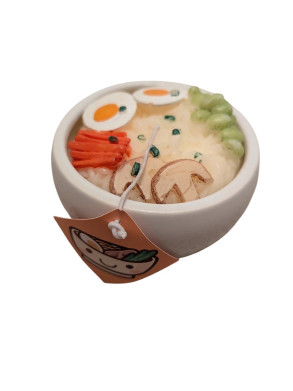 RAMEN BOWL CANDLE Some Missing Coloring And Imperfection On Base Of Bowl